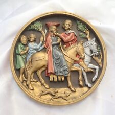 Marcus Replicas Designs Medieval Wall Plaques circular x 2. 3D effect picture