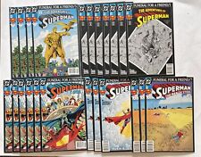 SUPERMAN: Funeral For A Friend: DC Comics 1993, All Newsstand Copies, 19 Total. picture