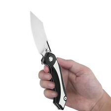 New Bestech Knives Kasta Linerlock Black/White Folding Poket Knife BG45A picture