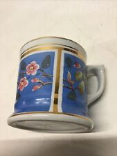 Antique Pre 1897 Shaving Mug Blue/Gold Highlights Dogwood Tree? Alfred Meakin picture