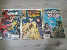 What If? #16, 64, & 33 Wolverine vs Conan, Iron Man Sold Out, Phoenix Rose Again picture