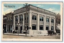 Marshalltown Iowa IA Postcard Iowa Savings Bank Building Exterior 1919 Antique picture
