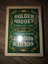 Vintage 1960s GREEN Las Vegas GOLDEN NUGGET Deck of Playing Cards Complete picture