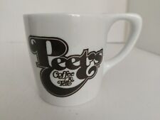 Peet's Coffee & Tea Mug by notNeutral Retro Brown Lettering White Mug picture