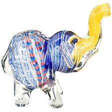 5 pcs Large Elephant Glass Hand Pipe  Striped Colors Collector Item WHOLESALE  picture