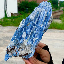 2.59LB Rare Natural beautiful Blue KYANITE with Quartz Crystal Specimen Rough picture