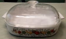 Vtg Corning Ware Spice of Life Le Romarin Casserole A-10-B w/Pyrex A-12-C Lid picture
