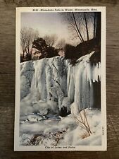 Minehaha Falls Winter, Minneapolis, Minnesota - Vintage Postcard picture