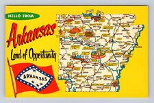 AR-Arkansas, General Greetings Landmarks Antique, Vintage Souvenir Postcard picture