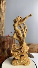Chinese Boxwood Wood Hand Carved Flying Fairy Buddha Statue 60776 picture