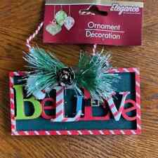 Believe Christmas Tree ornament picture