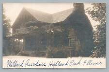 Millard House HIGHLAND PARK Illinois RPPC Antique UDB Photo Postcard 1908 picture