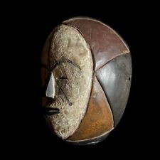 African Nigerian Igbo Wood Carved Spirit Mask IGBO Mask Tribal Mask-G1614 picture