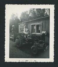 Vintage 1956 Photo Little Girl on Old McCormick Farmall Tractor * Well’s Fishing picture