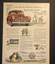 1947 Ford Car Automobile Alice In Wonderland Magazine Ad picture
