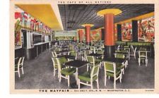  Postcard The Mayfair Cafe of All Nations Washington D.C. picture