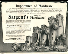 1907 2x Lovely Victorian Sargent Hardware Trim Rogers Silverware Engraving 8248 picture