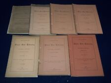 1878-1886 ILLINOIS STATE LABORATORY OF NATURAL HISTORY BULLETIN LOT OF 7- O 1691 picture