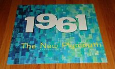 Original 1961 Plymouth Full Line Sales Brochure Canada Belvedere Fury Savoy picture
