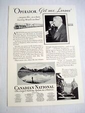 1931 CN Ad Canadian National Railway Operator, Get Me London picture
