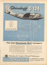 Stroukoff C-134 wing span 110ft Panrtobase BLC ad 1957 picture
