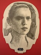 2023 Topps Star Wars Finest Rey by Andrew Fry Shaped Sketch Card 1/1 1:613 Packs picture