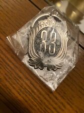 NEW Disney Club 33 Keychain Silver Tone with Shiny Black Center picture