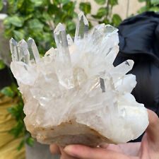 3.6lb Large Natural Clear White Quartz Crystal Cluster Rough Specimen Healing picture
