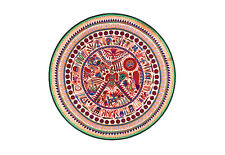Nierika Yarn painting mexican Huichol art - Nakawe - 64 in. 160 cm. diameter picture