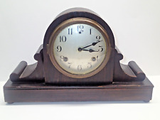Antique Sessions Wooden Mantle Clock Scroll Ends picture