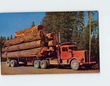 Postcard Paul Bunyan Toothpicks Truck Full of Logs picture