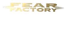 New Fear Factory Custom Rock Sticker Decals Vinyl Handmade Windows Car 4” Gold picture