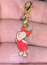 Gold Piglet From Winnie the Pooh Charm Zipper Pull & Keychain Add On Clip picture