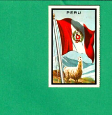 1963 Topps Midgee Flags TCG #70 Peru picture