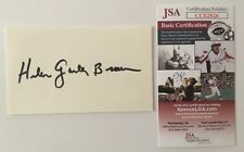 Helen Gurley Brown Signed Autographed 3x5 Card JSA Certified Cosmo Cosmopolitan picture