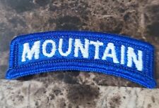 WW-2 Army 19th Mountain Tab Blue & White Uniform Patch picture