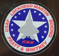 USAF US Air Force Lockheed Martin Boeing Pratt & Whitney F-22 Decal picture