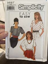 1996 Simplicity Sewing Patterns 9587 Size 6-14 UNCUT picture