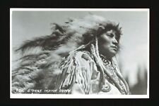 Stoney Indian Squaw - Picture of a First Nations woman wearing a h- Old Photo picture