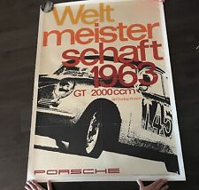 1963 Porsche 356 Carrera 2 Sales Advertising Poster. Original. picture