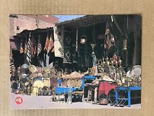 Postcard Morocco Arab Bazaar Street Vendor Vintage Africa PC picture