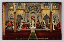 Jacksonville FL-Florida, Church of the Immaculate Conception, Vintage Postcard picture