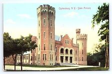 Postcard Ogdensburg New York State Armory Hugh C. Leighton Co. picture