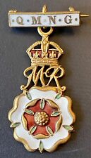 WWI vintage Queen Mary's Needlework Guild (QMNG) Enamel Badge Home Front Pin picture