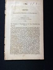 Rare US Navy Marines 1821 Report The Committee of Expenditures to US House Rep picture