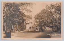 Hinsdale Illinois, CL Washburn Residence Home, Vintage RPPC Real Photo Postcard picture