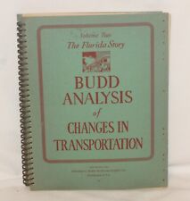 Budd Analysis of Changes Transportation 1940 Railroading 1st 100 Years Vol 1&2 picture