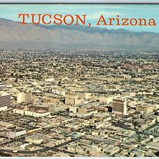 c1960s Tucson AZ Birds Eye Aerial Air Downtown View Hotel Parking Garage PC A241 picture