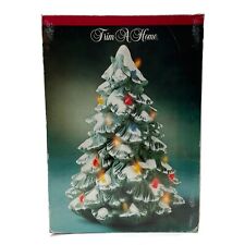 VTG Porcelain Christmas Tree Lighted Trim A Home 16