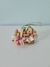 Cherished Teddies #617253 - Beary Christmas - Baby in Basket Figurine Ornament  picture